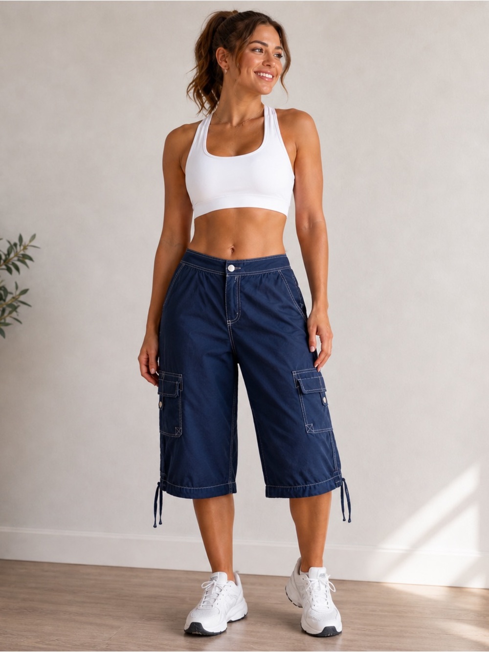 ✨ BCG Cargo Capri / Long Shorts – Size M ✨